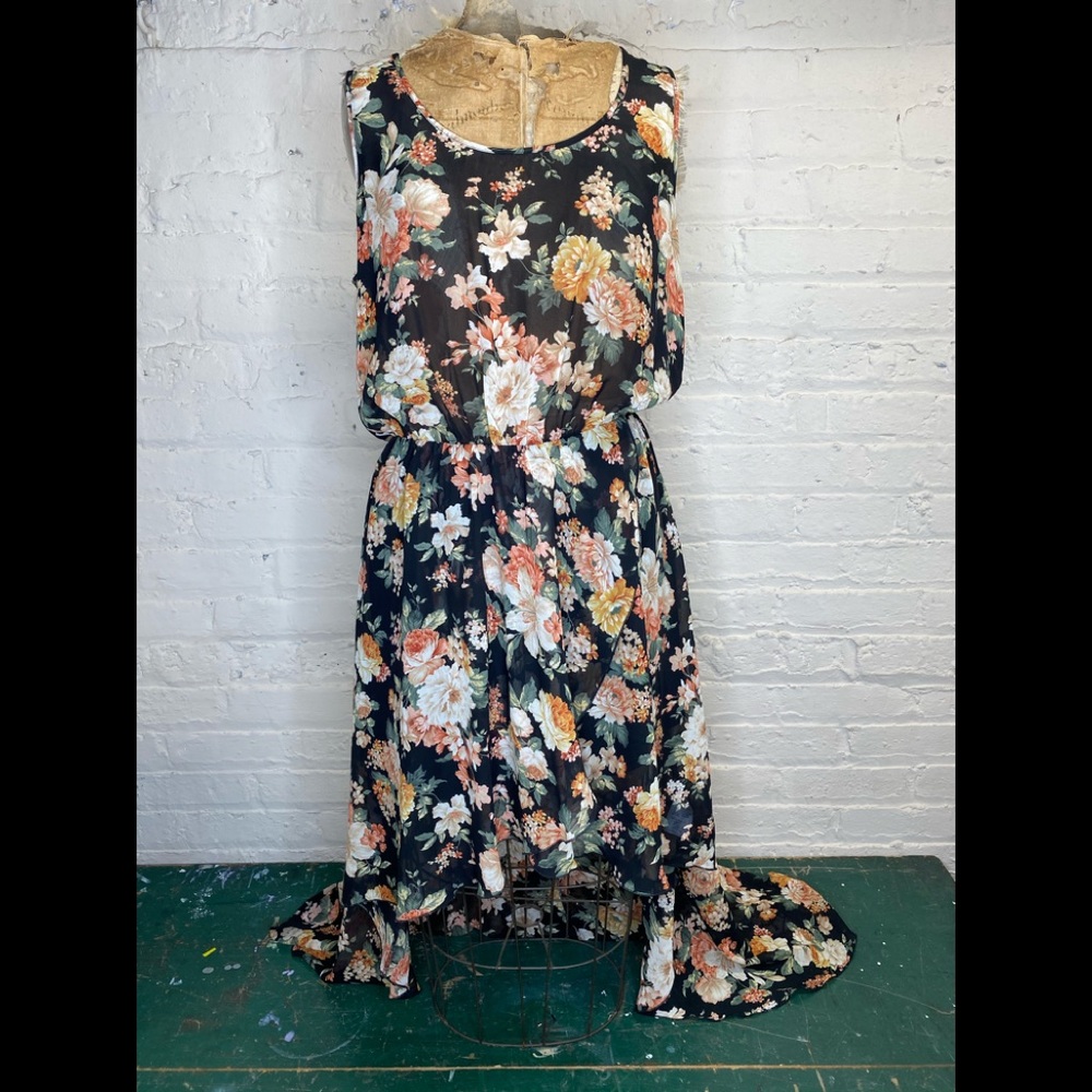 High Low Sheer Dress
